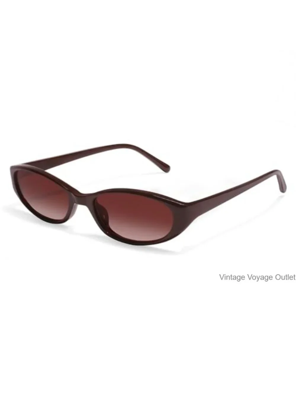 Retro Oval Sunglasses for Women Small Chic Lightweight Plastic Frame UV